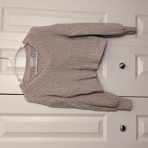 Pink Rose cropped sweater